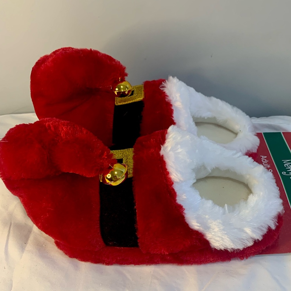 ADULT SANTA SLIPPERS